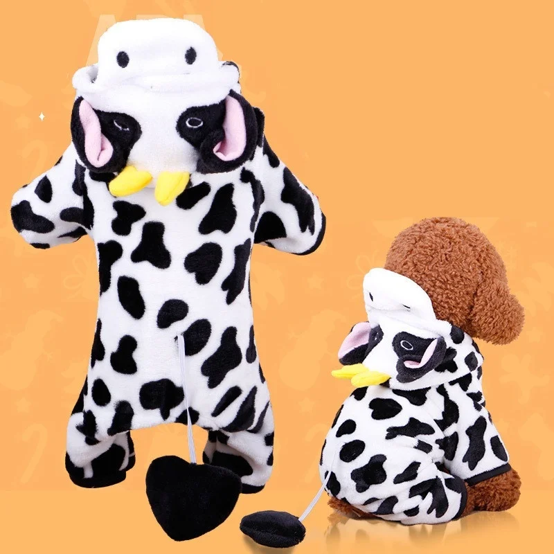 Cute Cow Design Winter Puppy Cosplay Costume Dog Cat Hoodie Clothes for Chihuahua Yorkie Plush Coat XS-XL
Cute Cow Design Winter Puppy Cosplay Costume Dog Cat Hoodie Clothes for Chihuahua Yorkie Plush Coat XS-XL