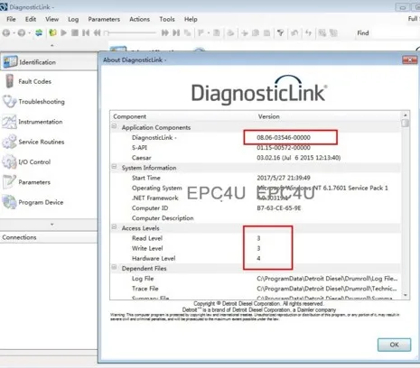 100% work Detroit Diesel Diagnostic Link 8.06 DDDL 8.06 - Engineering level3 unlocked keygen with software+troubleshooting data
100% work Detroit Diesel Diagnostic Link 8.06 DDDL 8.06 - Engineering level3 unlocked keygen with software+troubleshooting data
