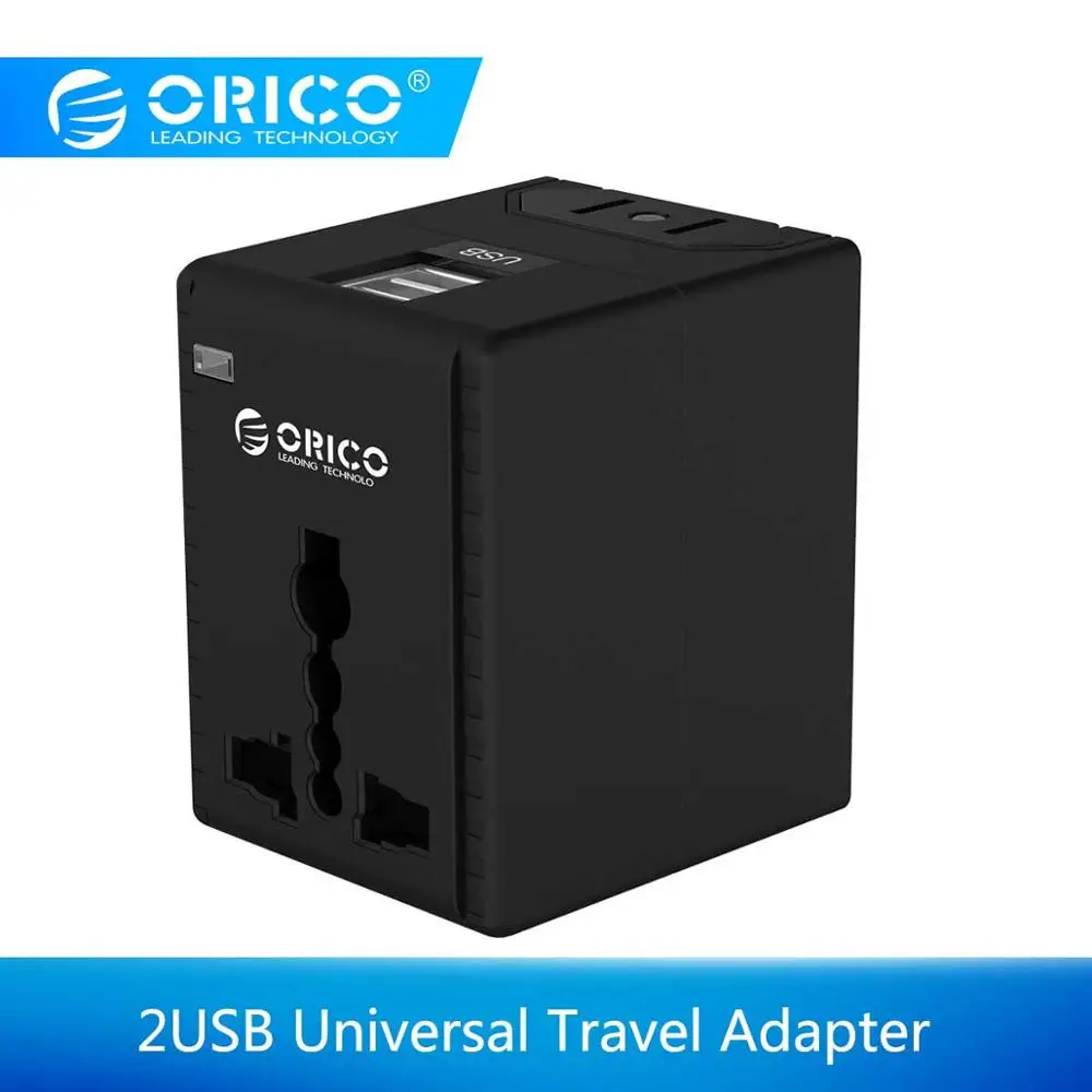 ORICO Travel Adapter International Universal Power Adapter Converter All-in-one with 2 USB AC Outlet for UK EU AU US
ORICO Travel Adapter International Universal Power Adapter Converter All-in-one with 2 USB AC Outlet for UK EU AU US
