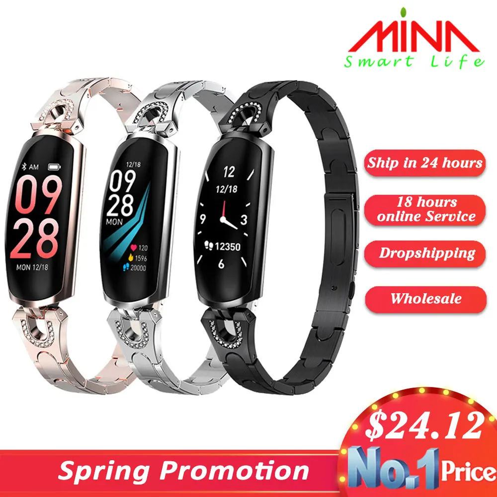 AK16 New Women Lady Fashion Smart Wristband Heart Rate Blood Pressure Smart Bracelet Fitness Tracker Smart Watch Band Female
AK16 New Women Lady Fashion Smart Wristband Heart Rate Blood Pressure Smart Bracelet Fitness Tracker Smart Watch Band Female