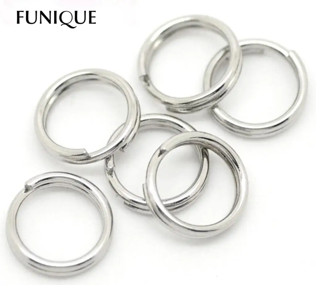 FUNIQUE 100 Silver Tone Stainless Steel Split Rings 7mm(1/4") 100PCs DIY Jewelry Findings
FUNIQUE 100 Silver Tone Stainless Steel Split Rings 7mm(1/4") 100PCs DIY Jewelry Findings