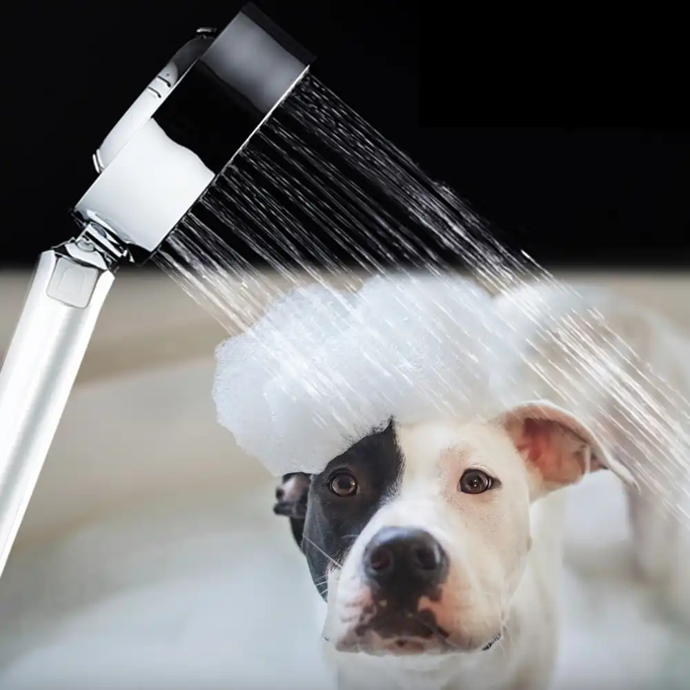 Double Sided Dog Shower Spray Pet Bath Tub Faucet Shower Massage