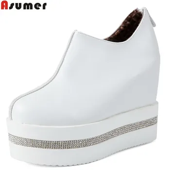 ASUMER 2020 autumn winter hot sale new arrive women boots fashion zipper solid color platform height increasing ankle boots
ASUMER 2020 autumn winter hot sale new arrive women boots fashion zipper solid color platform height increasing ankle boots