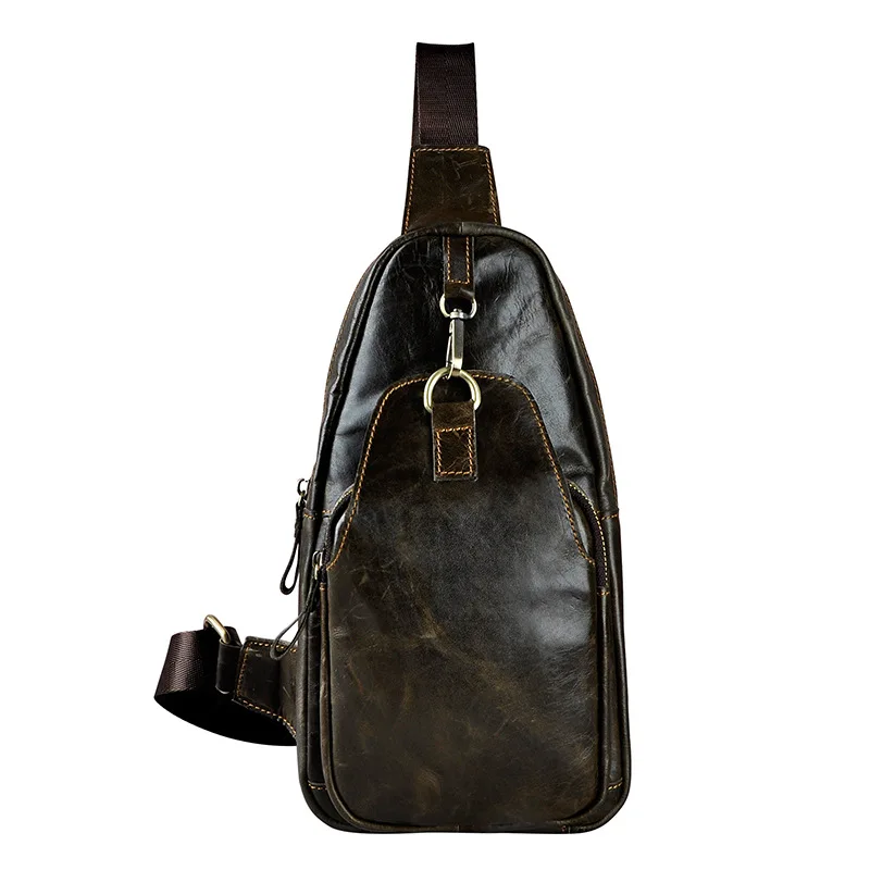 Vintage Soft Genuine Leather Men Chest Bags Daily Travel Utility Small Bag for Male
Vintage Soft Genuine Leather Men Chest Bags Daily Travel Utility Small Bag for Male