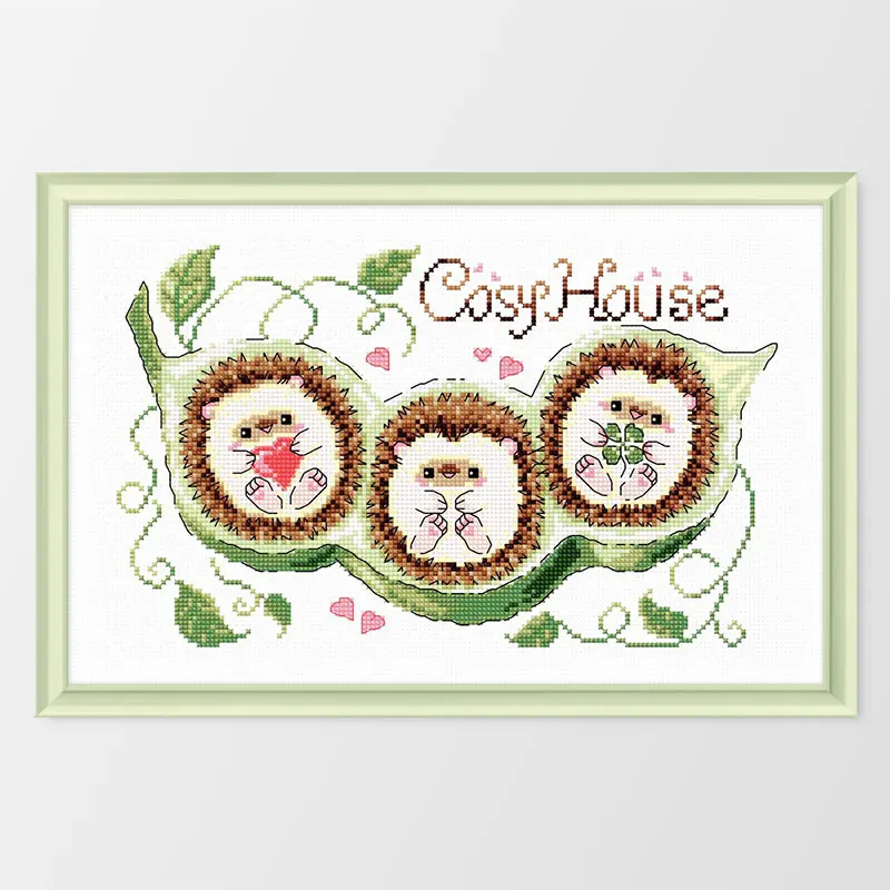 Pea hedgehog Stamped Cross Stitch Kits Embroidery Needlework Set 11CT 14CT Chinese Cross Stitch Pattern for Home Decor
Pea hedgehog Stamped Cross Stitch Kits Embroidery Needlework Set 11CT 14CT Chinese Cross Stitch Pattern for Home Decor