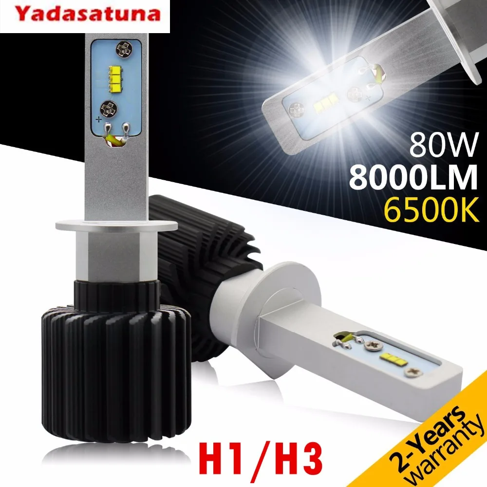 One Set!H1 H3 LED Headlight Bulbs,Rigidhorse Conversion Kit With Perfect Beam Pattern,80W 8000LM 6500K Cool White CREE Chips LED
One Set!H1 H3 LED Headlight Bulbs,Rigidhorse Conversion Kit With Perfect Beam Pattern,80W 8000LM 6500K Cool White CREE Chips LED