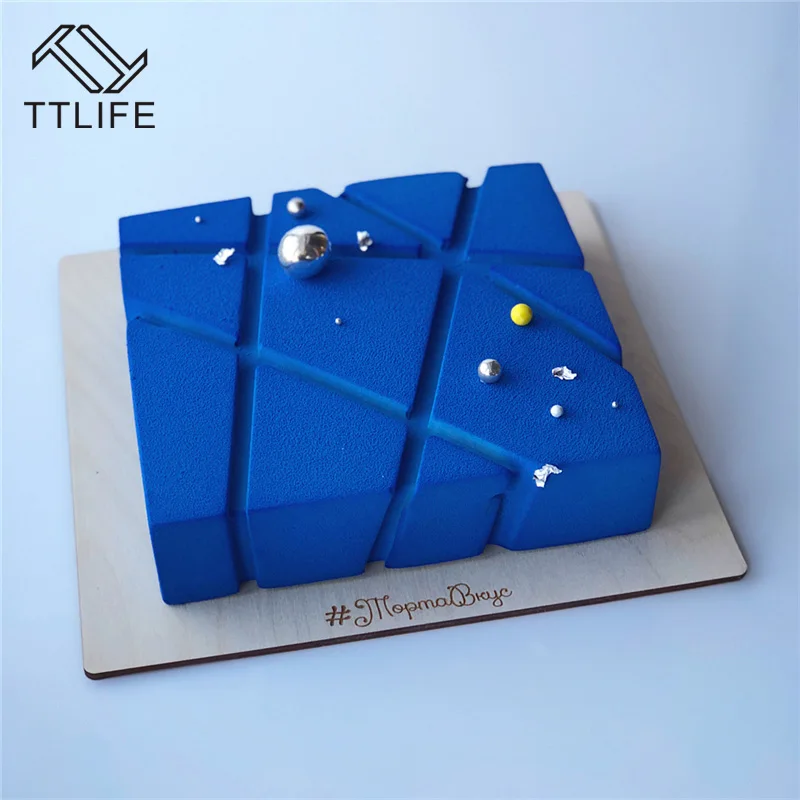 TTLIFE Cube Square Shaped 3D Silicone Cake Mold Chocolate Mousse Tray Dessert Baking Dish Fondant Pastry Confectionery Bakeware
TTLIFE Cube Square Shaped 3D Silicone Cake Mold Chocolate Mousse Tray Dessert Baking Dish Fondant Pastry Confectionery Bakeware