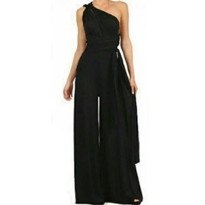 Women Jumpsuit Multiway Wrap Convertible Boho Club Red Loose Overalls Bandage Sexy Black Jumpsuits Rompers macacao feminino
Women Jumpsuit Multiway Wrap Convertible Boho Club Red Loose Overalls Bandage Sexy Black Jumpsuits Rompers macacao feminino