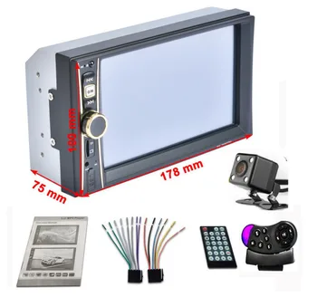 New 2 Din 6.6'' inch LCD Touch screen auto radio player support BLUETOOTH hands free rear view camera car audio usb car charger
New 2 Din 6.6'' inch LCD Touch screen auto radio player support BLUETOOTH hands free rear view camera car audio usb car charger
