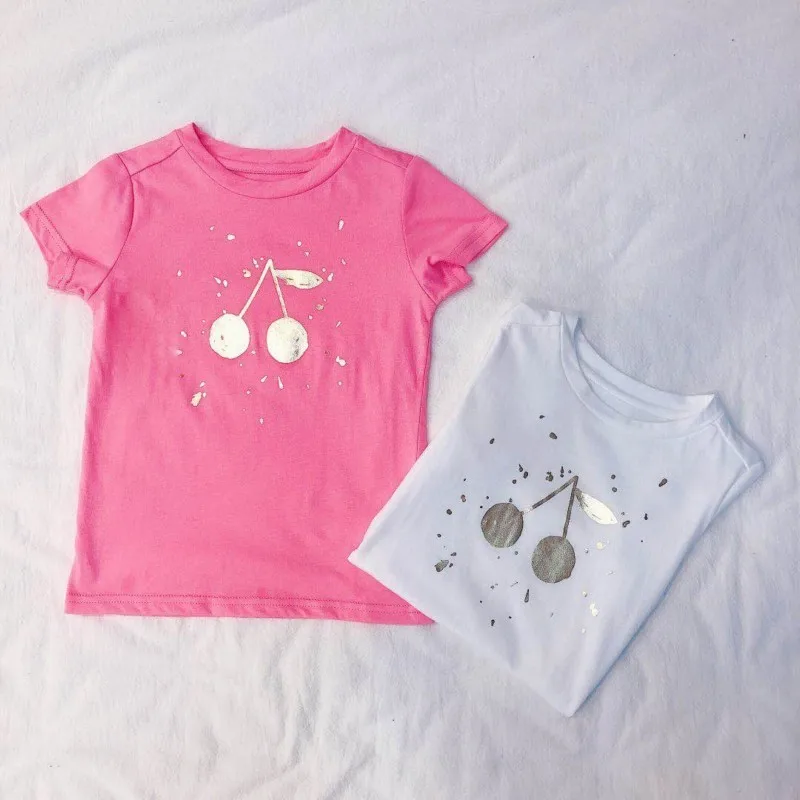Children Summer Clothes Cherry T Shirt For Girls White/Pink Cherry Print Tops Baby High Quality 100% Cotton T-shirts 40
Children Summer Clothes Cherry T Shirt For Girls White/Pink Cherry Print Tops Baby High Quality 100% Cotton T-shirts 40