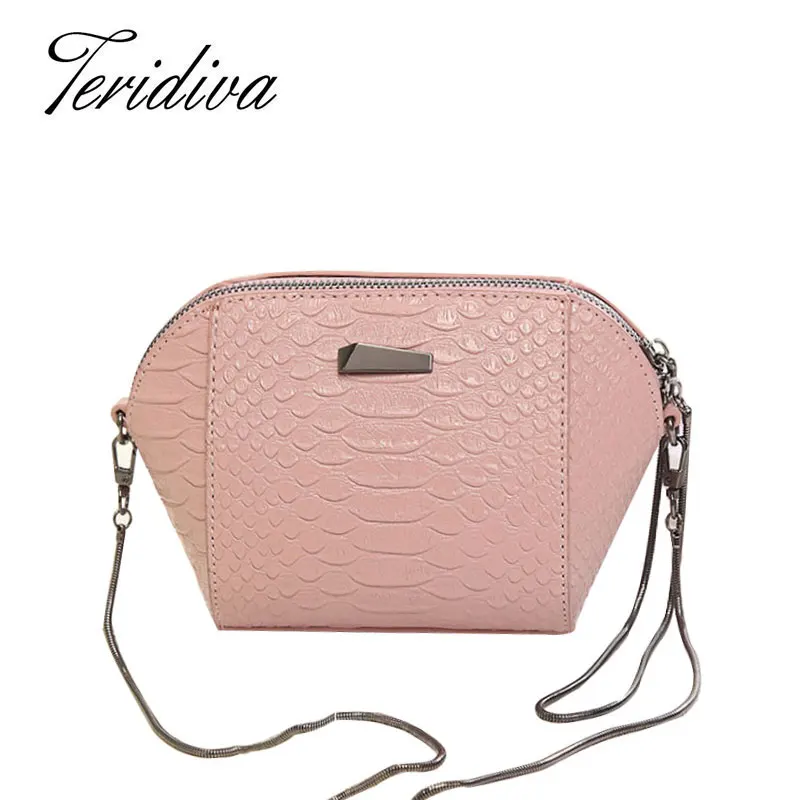 Women's Leather Messenger Bag Candy Colors