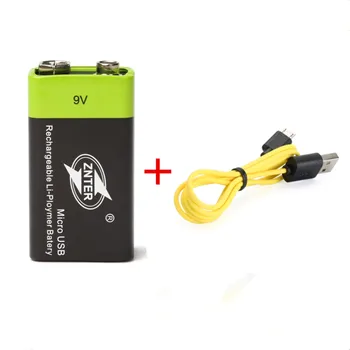1PCS ZNTER 9V 600mAh rechargeable lithium battery 6F22 USB lithium polymer rechargeable battery + Micro USB charging cable
1PCS ZNTER 9V 600mAh rechargeable lithium battery 6F22 USB lithium polymer rechargeable battery + Micro USB charging cable