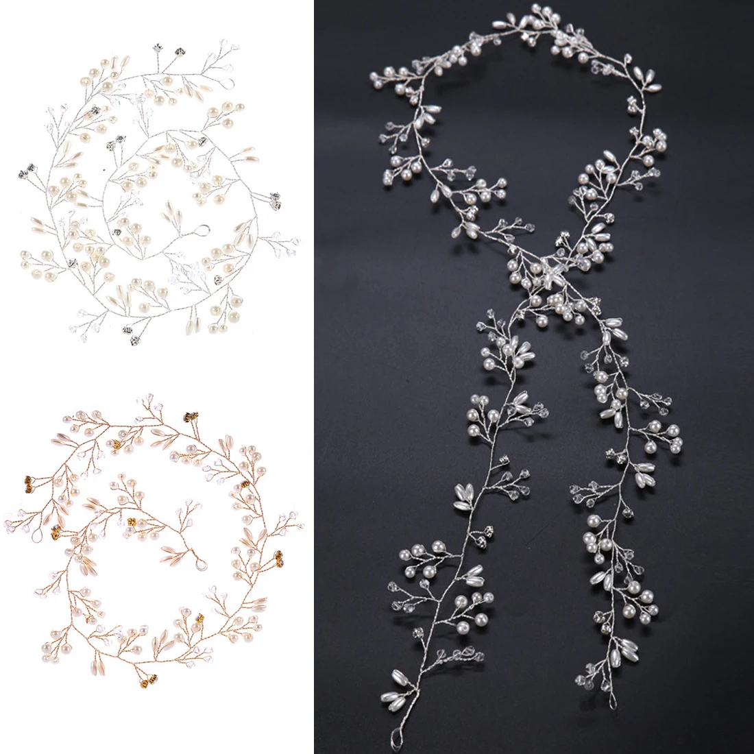 Hair band headgear wedding dress accessories crystal pearl hair band bride hair accessories handmade pearl flower headband
Hair band headgear wedding dress accessories crystal pearl hair band bride hair accessories handmade pearl flower headband