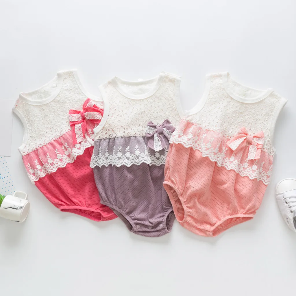 New Born Baby Girl Clothes Fashion Sweet Lace Lovely Bowknot Casual Sleeveless Romper Outfits для новорожденного disfraz bebe
New Born Baby Girl Clothes Fashion Sweet Lace Lovely Bowknot Casual Sleeveless Romper Outfits для новорожденного disfraz bebe