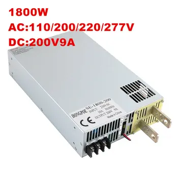 

DC 200V Power Supply 200V 1800W supports 0-5V analog signal control 0-200v adjustable PLC control AC to DC SE-1800-200 50/60Hz