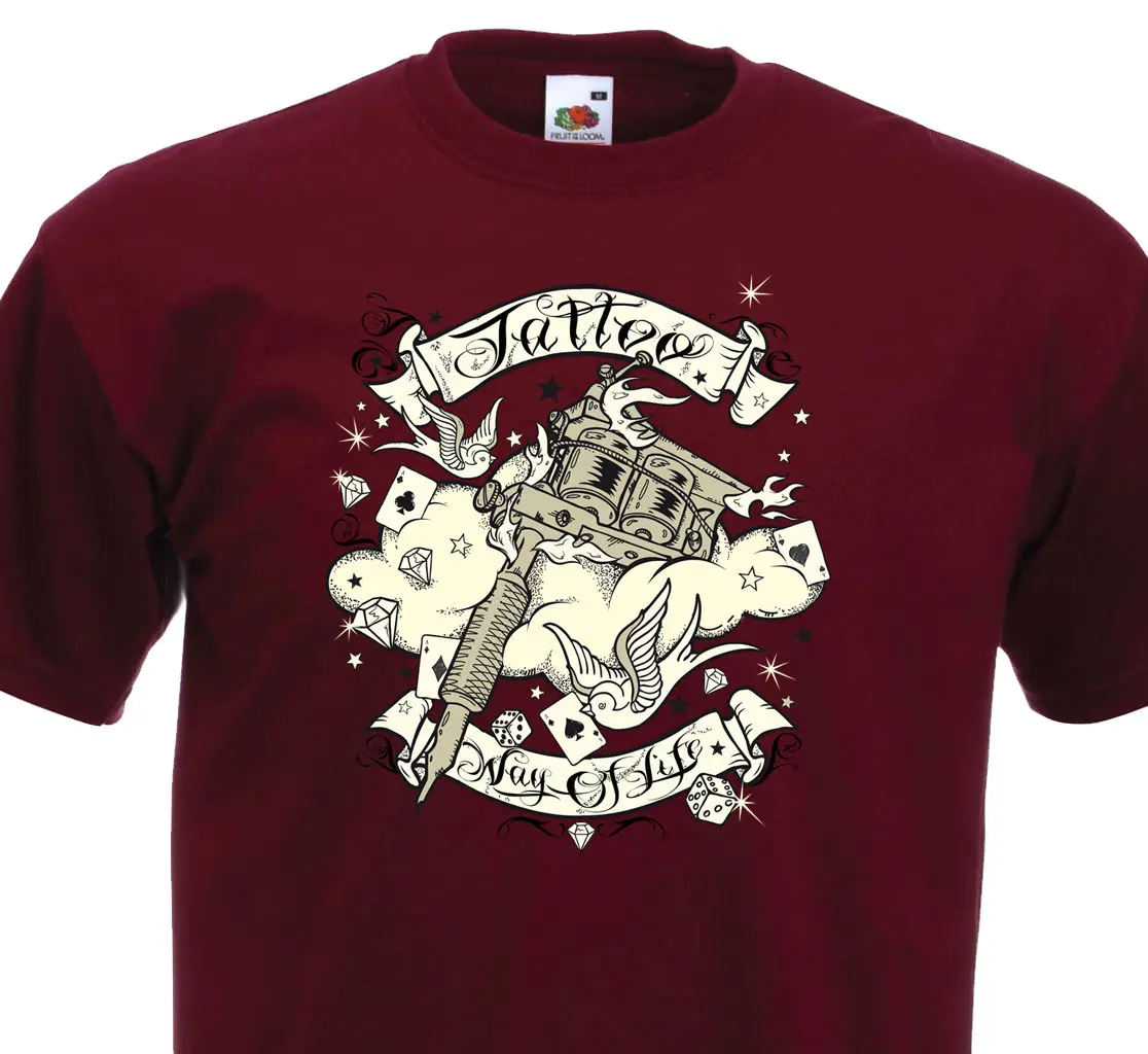 Funny Clothing Casual Short Sleeve Tshirts TATTOO - Tatouage Old School Tatoueuse Machine Gun Lucky Hirondelle Des T-shirt
Funny Clothing Casual Short Sleeve Tshirts TATTOO - Tatouage Old School Tatoueuse Machine Gun Lucky Hirondelle Des T-shirt