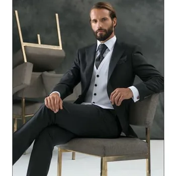 2020 Groom Groomsmen Suits Custom Made Tuxedos For Prom Wedding Clothing (Jacket+Pants+Vest) Men Suit Set Costume Marriage Homme
2020 Groom Groomsmen Suits Custom Made Tuxedos For Prom Wedding Clothing (Jacket+Pants+Vest) Men Suit Set Costume Marriage Homme