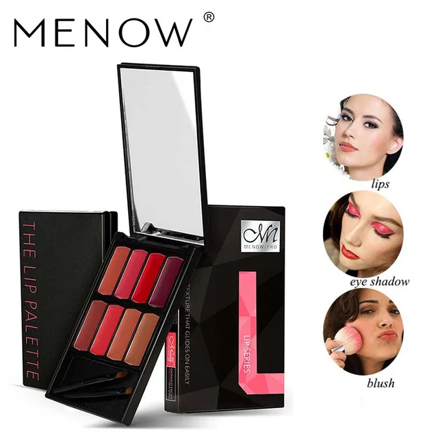 Menow 8 Colors Lipstick Palette Makeup Waterproof Durable Moisturizing Lipstick eyeshadow blush Women Beauty Lips Cosmetics 
Menow 8 Colors Lipstick Palette Makeup Waterproof Durable Moisturizing Lipstick eyeshadow blush Women Beauty Lips Cosmetics