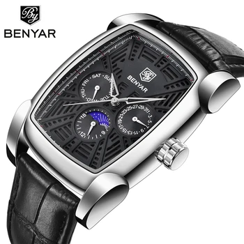 BENYAR Sports Military Men Watches 2019 Top Luxury Brand Man Chronograph Quartz-watch Leather Army Male Clock Relogio Masculino
BENYAR Sports Military Men Watches 2019 Top Luxury Brand Man Chronograph Quartz-watch Leather Army Male Clock Relogio Masculino