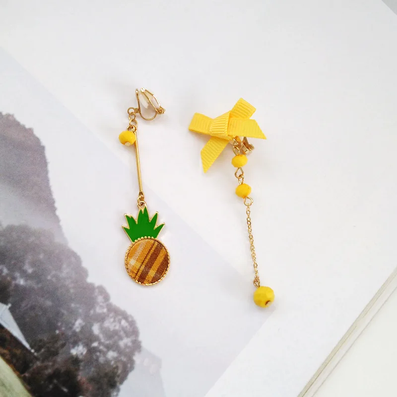 kawaii Candy Colors Pineapple Clips Earring No Pierced Ears Hole Yellow Butterfly Tie Bowknot Ananas Fruit Clip on Earrings
kawaii Candy Colors Pineapple Clips Earring No Pierced Ears Hole Yellow Butterfly Tie Bowknot Ananas Fruit Clip on Earrings