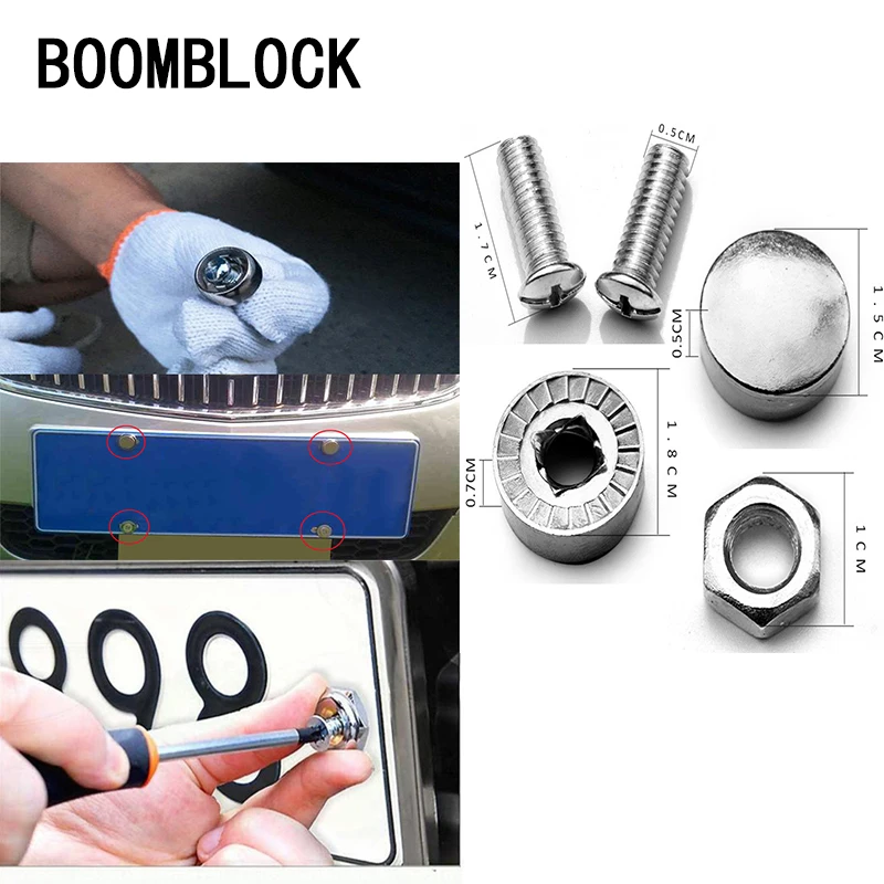 BOOMBLOCK 16pcs/set Car License Plate Screws Covers Tightly For Audi A4 A3 A6 C6 B7 B8 B5 Q5 Seat Leon Ibiza Skoda Fabia Yeti
BOOMBLOCK 16pcs/set Car License Plate Screws Covers Tightly For Audi A4 A3 A6 C6 B7 B8 B5 Q5 Seat Leon Ibiza Skoda Fabia Yeti