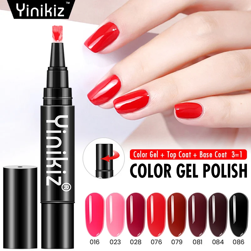 Yinikiz 3 In 1 Gel Polish One Step Varnish Pen 8 Colors Wine Red Color Uv Nail Gel Polish Lacquer Soak Off Rose Red Gel Pen
Yinikiz 3 In 1 Gel Polish One Step Varnish Pen 8 Colors Wine Red Color Uv Nail Gel Polish Lacquer Soak Off Rose Red Gel Pen
