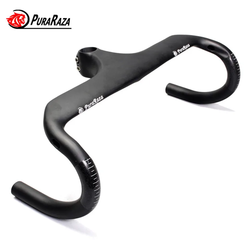 2020 PuraRaza Road Bicycle Handlebar 400/420/440mm Full Carbon Fiber Road Bike Bent Bar with Stem 90/100/110/120mm Cycling Parts
2020 PuraRaza Road Bicycle Handlebar 400/420/440mm Full Carbon Fiber Road Bike Bent Bar with Stem 90/100/110/120mm Cycling Parts