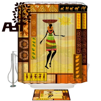 Art Store African Girl Ethnic Bathroom Mat With Shower Curtain Bathroom Accessory Sets 2 Piece Bathroom Set Waterproof Outside
Art Store African Girl Ethnic Bathroom Mat With Shower Curtain Bathroom Accessory Sets 2 Piece Bathroom Set Waterproof Outside