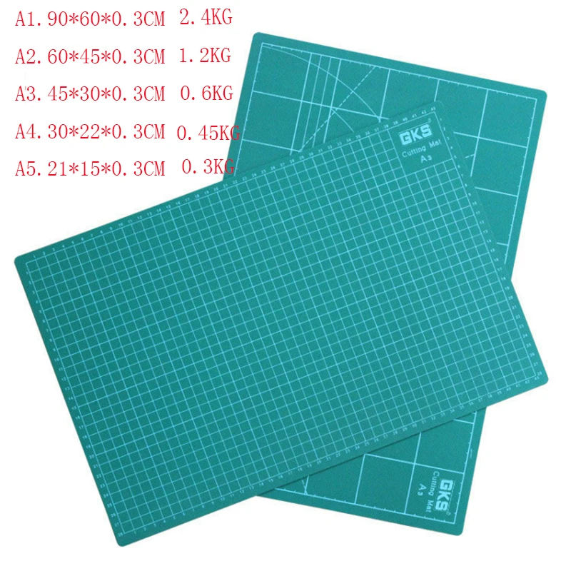 

A5 A4 A3 A2 A1 Pvc Rectangle Grid Lines Self Healing Cutting Mat Tool Fabric Leather Paper Craft DIY tools A345CM * 30CM*0.3CM