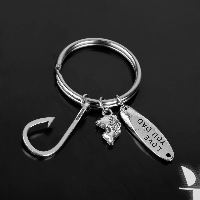 love you daddy keyring