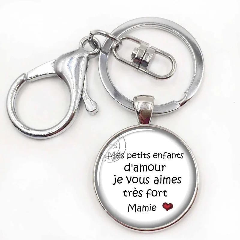 Je suis une Mamie geniale on t'aime mamie Keyring Crystal Super PAPA Keychain Glass Cabochon Key chains
Je suis une Mamie geniale on t'aime mamie Keyring Crystal Super PAPA Keychain Glass Cabochon Key chains