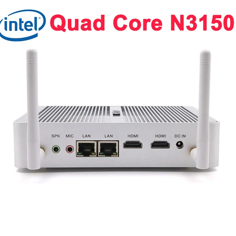 Intel nuc fanless mini pc quad core n3150 1.6 ~ 2.08 ghz hdmi computer palm desktop tv box windows 10 linux mini pc dual lan
Intel nuc fanless mini pc quad core n3150 1.6 ~ 2.08 ghz hdmi computer palm desktop tv box windows 10 linux mini pc dual lan