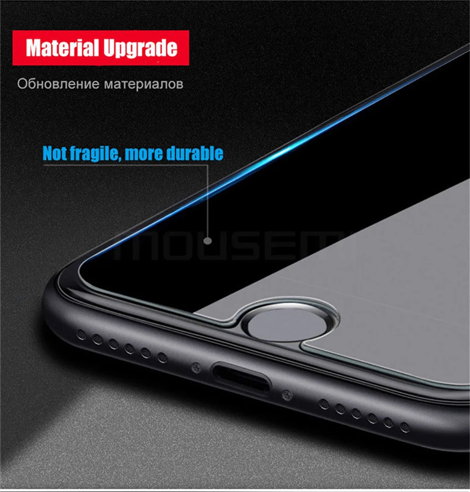 MOUSEMI 9H Ultra-Thin Tempered Glass For iPhone 7 Screen Protectors 2.5D Protective Glass For iPhone X 6 7 8 Plus se 5s Glass On (6)
