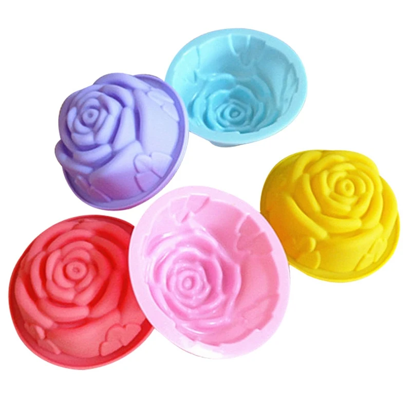 Random Color The Kitchen Baking 3D Silicone Beautiful Rose Shape Fondant Cake Molds Soap Chocolate Mould
Random Color The Kitchen Baking 3D Silicone Beautiful Rose Shape Fondant Cake Molds Soap Chocolate Mould