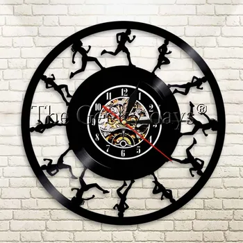1Piece Marathon Runners Wall Clock Running Sport Run Athlets Club Fitness Vinyl Record Clock Sports Room Wall Art
1Piece Marathon Runners Wall Clock Running Sport Run Athlets Club Fitness Vinyl Record Clock Sports Room Wall Art