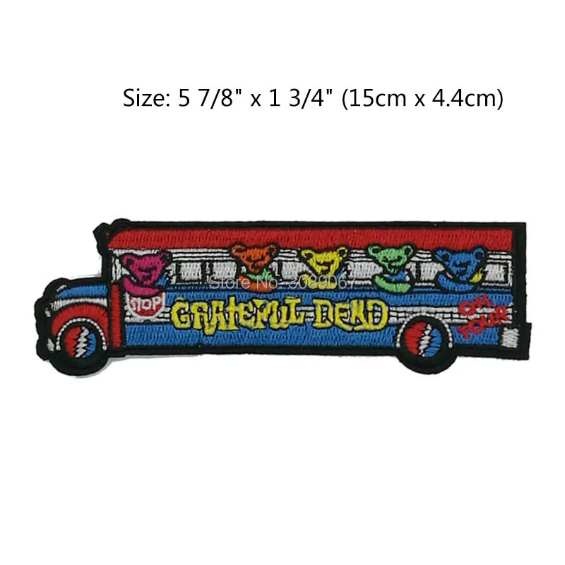 5.9" Grateful Dead Jerry Bears On School Tour Bus Deadheads Music Band Heavy Metal Iron On Patch Rock Punk TRANSFER APPLIQUE
5.9" Grateful Dead Jerry Bears On School Tour Bus Deadheads Music Band Heavy Metal Iron On Patch Rock Punk TRANSFER APPLIQUE