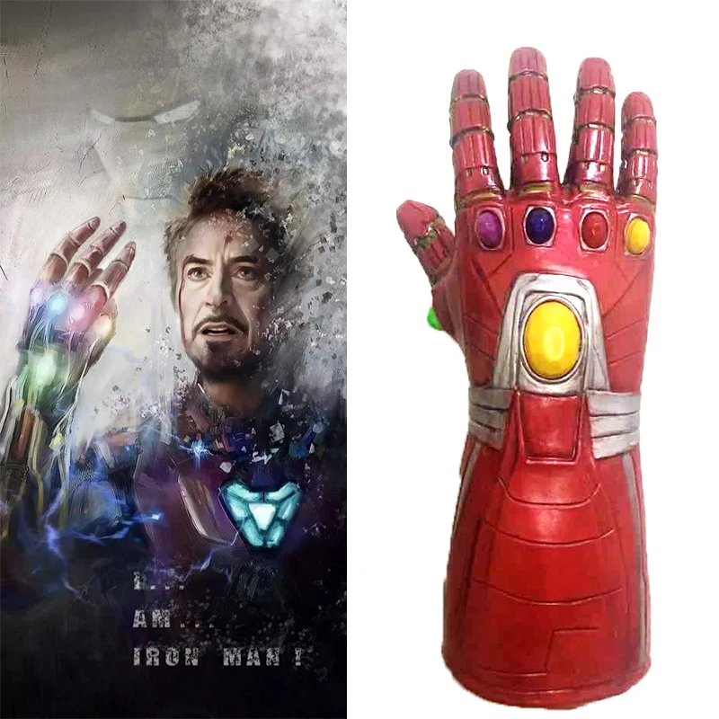 Avengers Endgame Iron Man Infinity Gauntlet Cosplay Arm Tony Stark LED Latex Gloves Props Halloween
Avengers Endgame Iron Man Infinity Gauntlet Cosplay Arm Tony Stark LED Latex Gloves Props Halloween