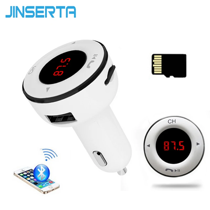 JINSERTA Car MP3 Audio Player TF USB Drive Music Play Bluetooth FM Transmitter Wireless Modulator Car Kit HandsFree USB Charger
JINSERTA Car MP3 Audio Player TF USB Drive Music Play Bluetooth FM Transmitter Wireless Modulator Car Kit HandsFree USB Charger