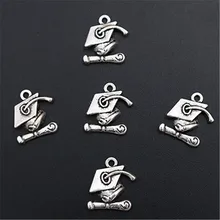 15pcs Silver Plated Retro Doctorial Hat Graduation Cap Charm Bracelet Key Chain DIY Metal Jewelry Alloy Pendants 17*14mm A1403
15pcs Silver Plated Retro Doctorial Hat Graduation Cap Charm Bracelet Key Chain DIY Metal Jewelry Alloy Pendants 17*14mm A1403