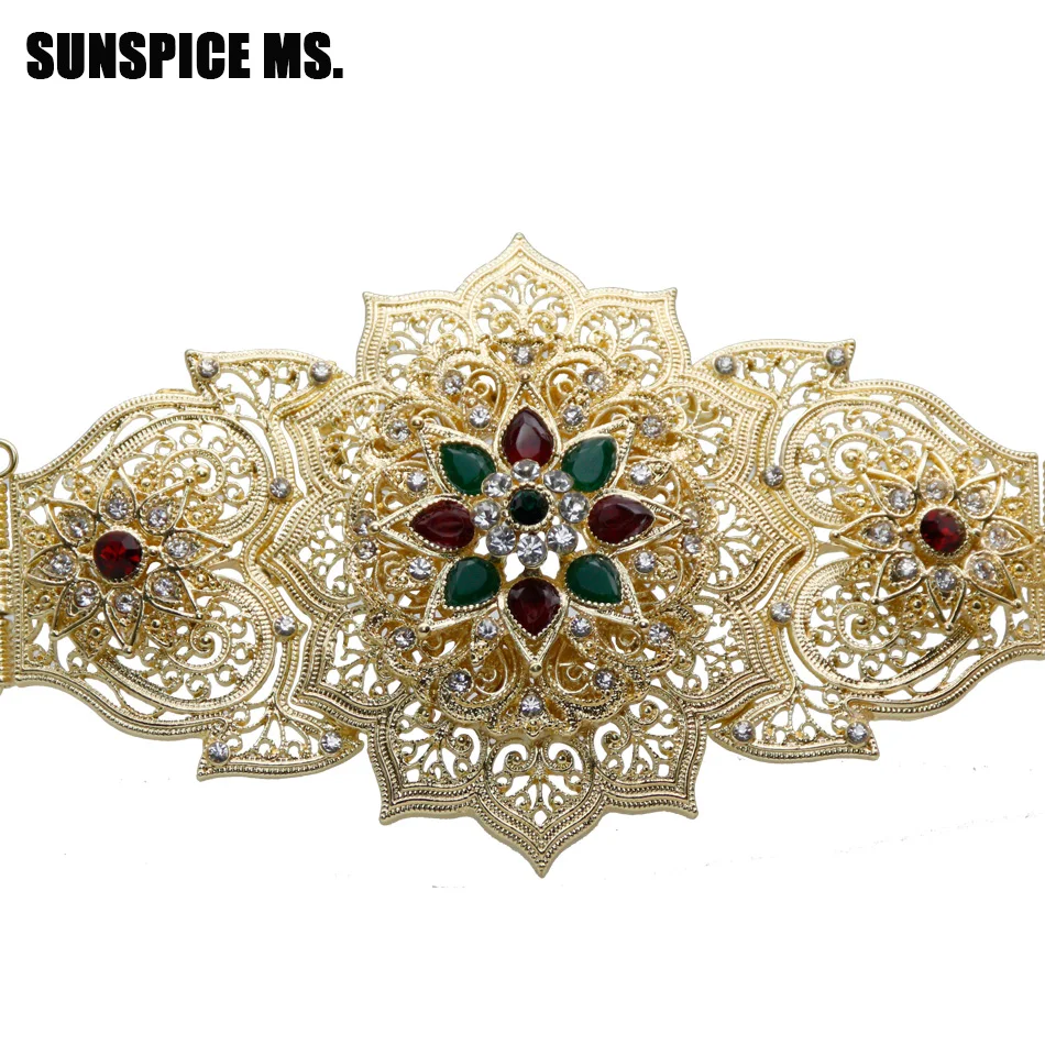 SUNSPICE Ethnic Women Waist Chain Belt Jewelry Metal Flower Interlock Buckle Long Adjust Length Wedding Waist Belt Belly Chain
SUNSPICE Ethnic Women Waist Chain Belt Jewelry Metal Flower Interlock Buckle Long Adjust Length Wedding Waist Belt Belly Chain
