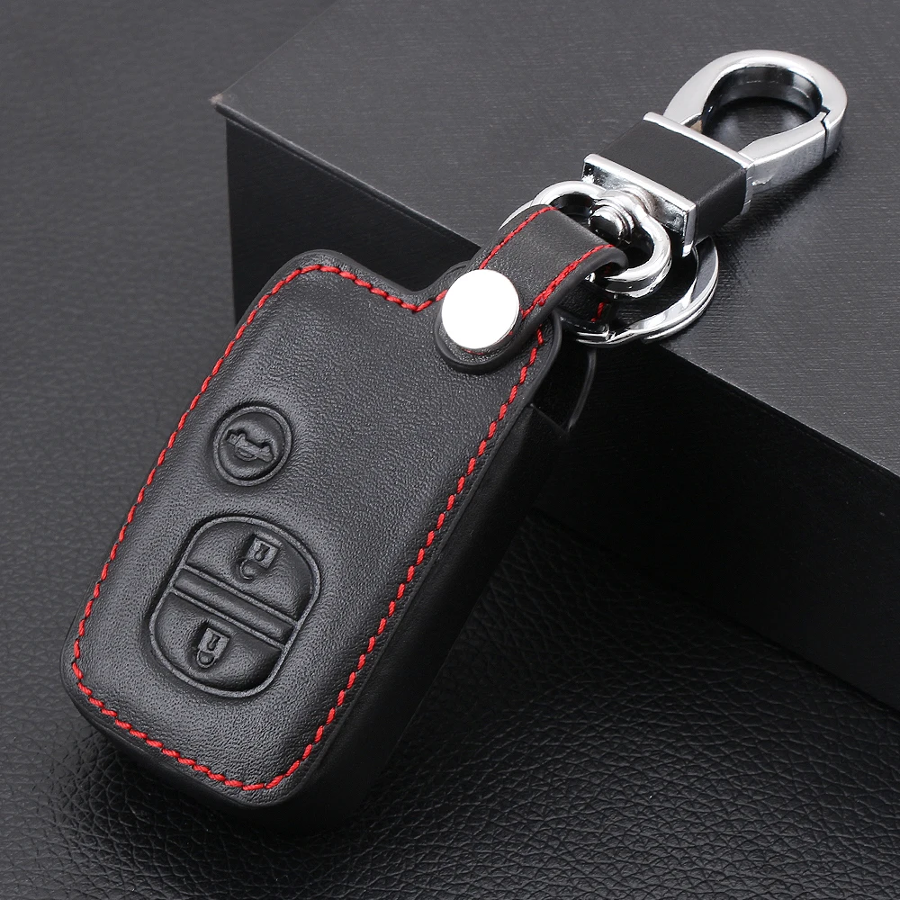 Чехол для автомобильных ключей из натуральной кожи Toyota Land Cruiser Prado 150 Camry Prius Crown For