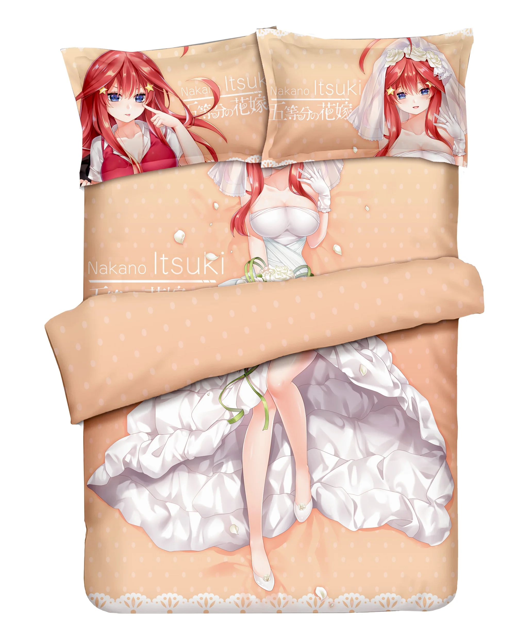The Quintessential Quintuplets Nakano Itsuki Japanese Anime Bed Sheet or Duvet Cover with Two Pillow cases Bedding Linen
The Quintessential Quintuplets Nakano Itsuki Japanese Anime Bed Sheet or Duvet Cover with Two Pillow cases Bedding Linen