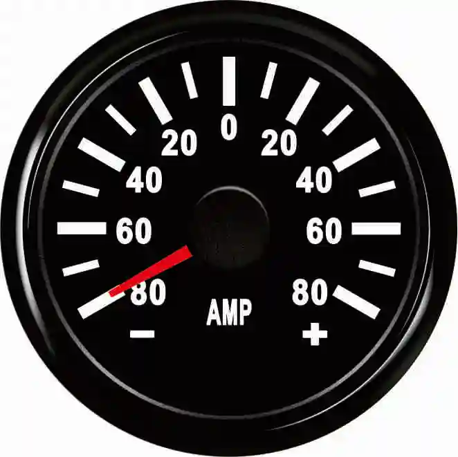 Автомобильный Грузовик Мотоцикл 12V 24V 52mm диаметр черный ободок черная панель-80A 0