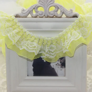5CM Width Double-layer Fold Lace Trim DIY Handmade Ruffle Lace Fabric For Sewing Garment accessories Home Textile 5 Meters
5CM Width Double-layer Fold Lace Trim DIY Handmade Ruffle Lace Fabric For Sewing Garment accessories Home Textile 5 Meters