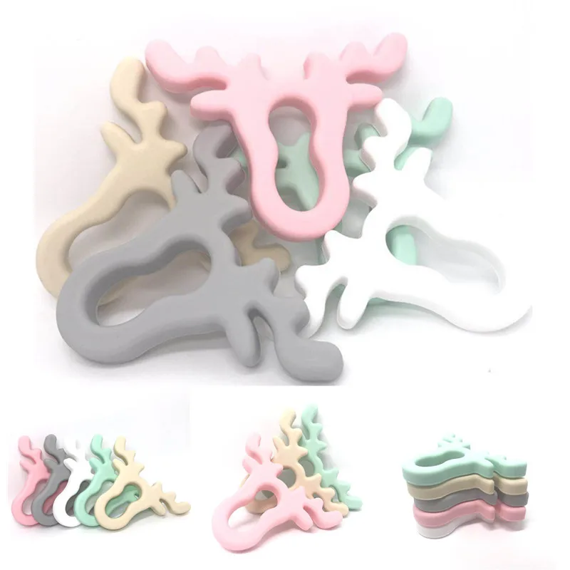 10 PCS Food Grade Silicone Christmas Teether For Reindeer Design,Deer Head Teether Pendant Toys For Christmas Theme
10 PCS Food Grade Silicone Christmas Teether For Reindeer Design,Deer Head Teether Pendant Toys For Christmas Theme