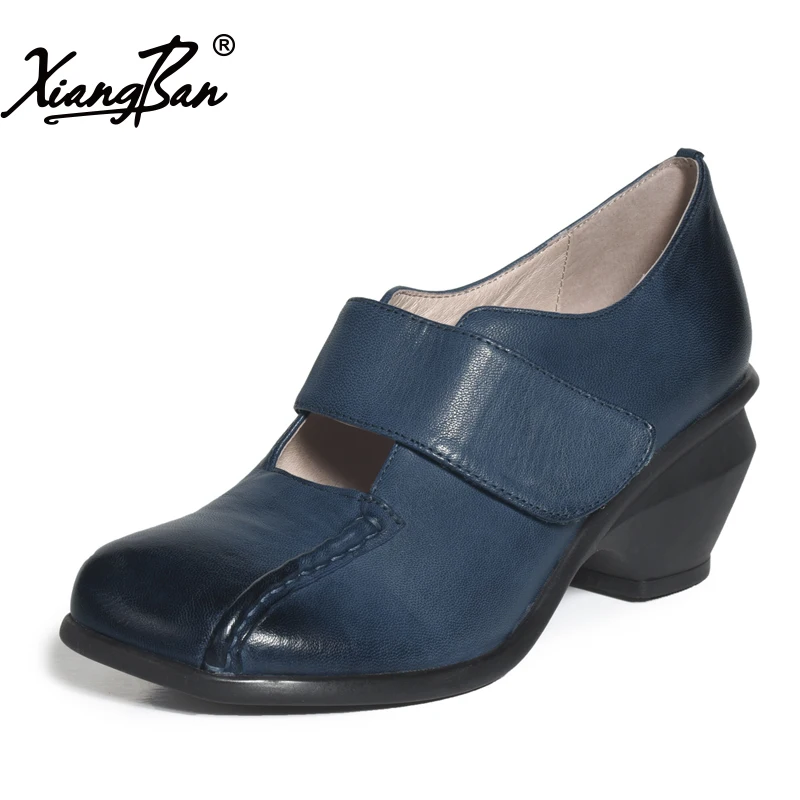 Genuine leather women shoes round head high heel pumps handmade comfortable elegant vintage Mary Janes shoes xiangban
Genuine leather women shoes round head high heel pumps handmade comfortable elegant vintage Mary Janes shoes xiangban