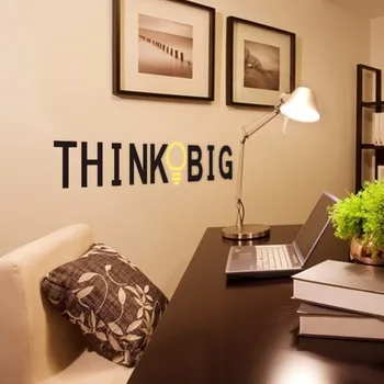 Wall Stickers THINK BIG Decals Decor Wall Sticker Decal Mural Home School Study office decoration
Wall Stickers THINK BIG Decals Decor Wall Sticker Decal Mural Home School Study office decoration