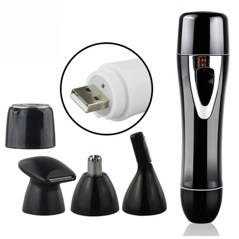 USB Rechargable Electric Depilation 4 IN 1 Portable Grooming Kit Hair Removal Mini Depilator Defeatherer Bikini Shaving Cutter
USB Rechargable Electric Depilation 4 IN 1 Portable Grooming Kit Hair Removal Mini Depilator Defeatherer Bikini Shaving Cutter