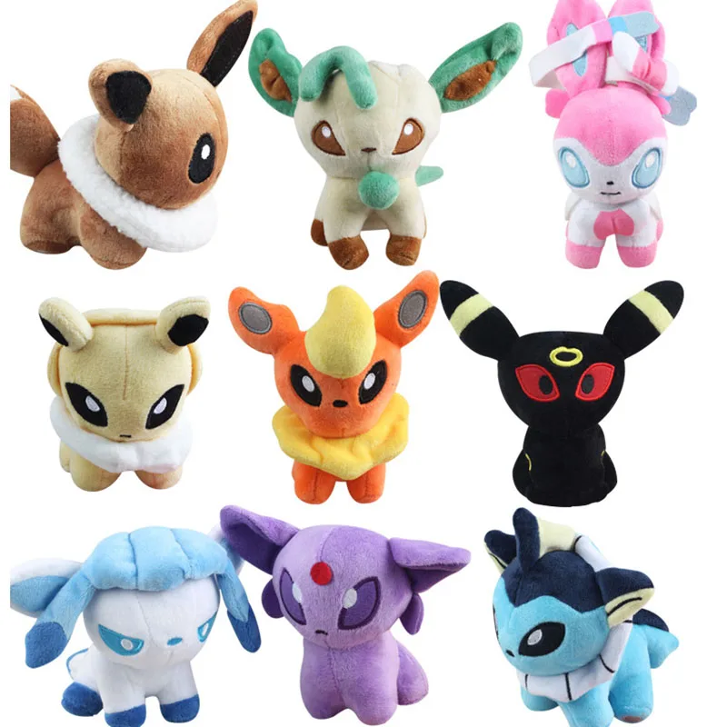 9Pcs/Lot Anime Cartoon Eevee Stuffed Plush Toys Umbreon Espeon Glaceon Vaporeon Plush Toy Kawaii pokemones Plush Dolly Toys
9Pcs/Lot Anime Cartoon Eevee Stuffed Plush Toys Umbreon Espeon Glaceon Vaporeon Plush Toy Kawaii pokemones Plush Dolly Toys