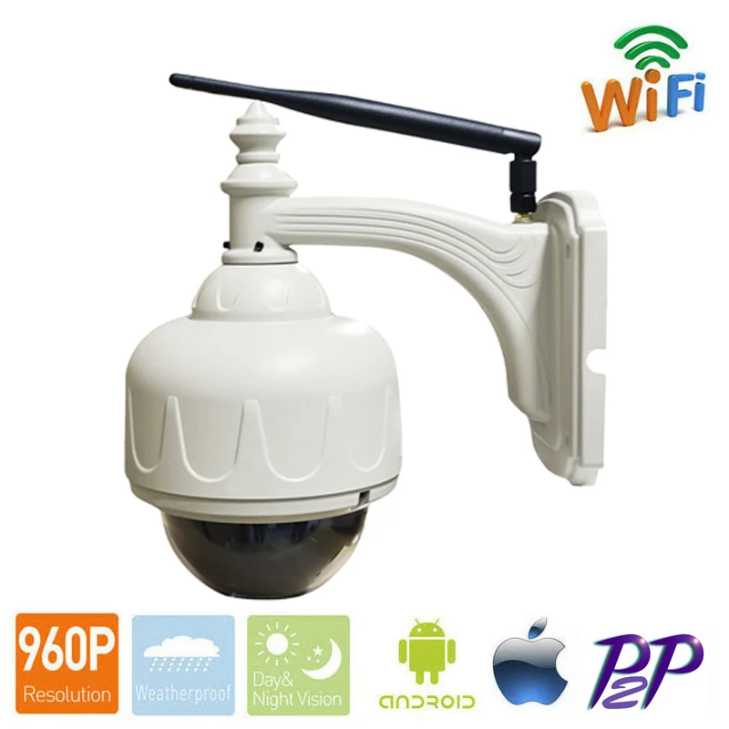 Wifi HD 1.3MP 960p 5x Optical Zoom 2.8-12mm Wireless PTZ P2P Plug & Play Outdoor Waterproof IP Camera CCTV Security System
Wifi HD 1.3MP 960p 5x Optical Zoom 2.8-12mm Wireless PTZ P2P Plug & Play Outdoor Waterproof IP Camera CCTV Security System